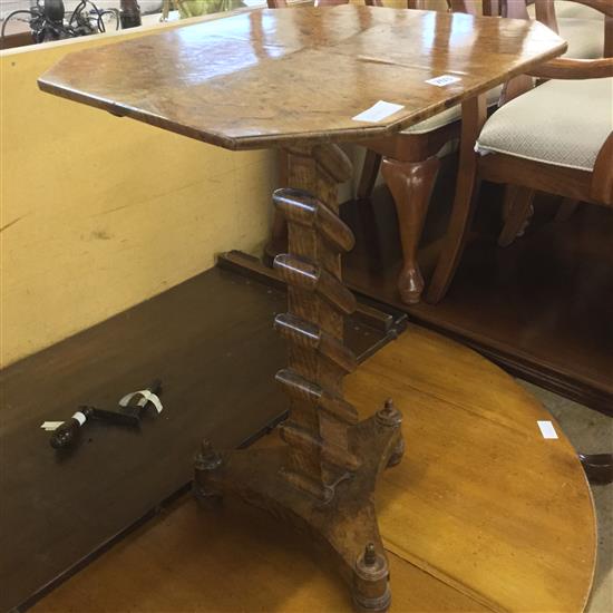 William IV burr elm occasional table